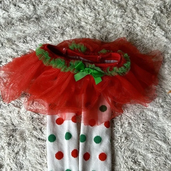 Christmas lot, newborn leggings and tutu and milk and onsie long sleeve NWT - Picture 9 of 11